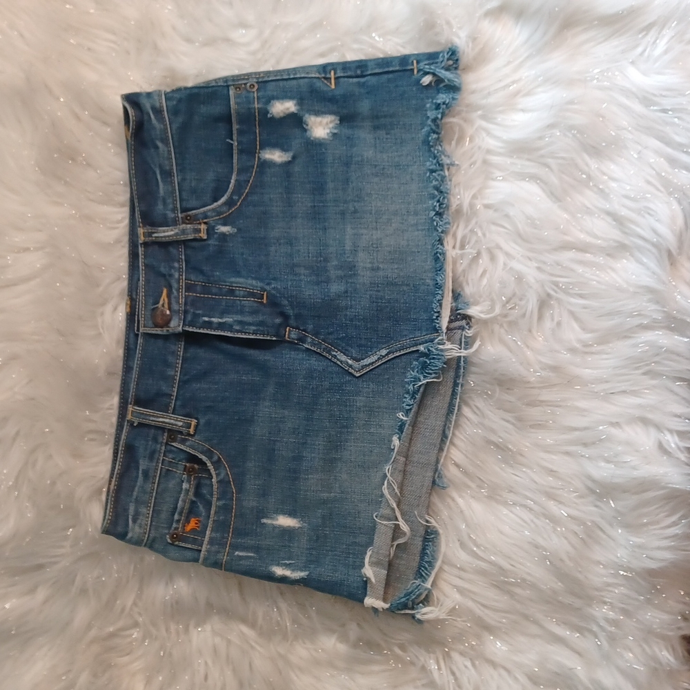 Abercrombie-Love Crossover Blue Denim Skirt. Size 2
